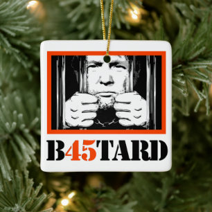 Trump B45tard Ceramic Ornament