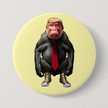 Trump Baboon Button