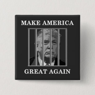 Trump Behind Bars 2 Inch Square Button