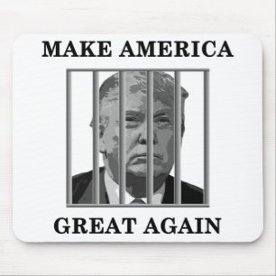 Trump Behind Bars Mouse Pad