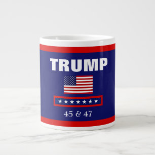 TRUMP BEST PRESIDENT EVER 45 & 47 JUMBO COFFEE MUG