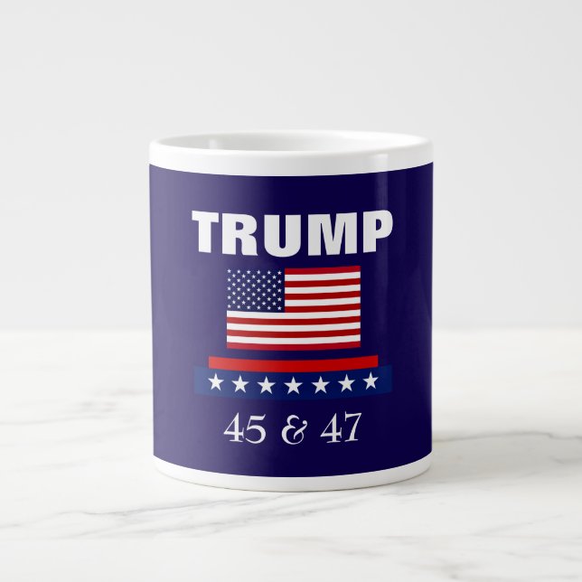 TRUMP BEST PRESIDENT EVER 45 & 47 JUMBO COFFEE MUG (Front)