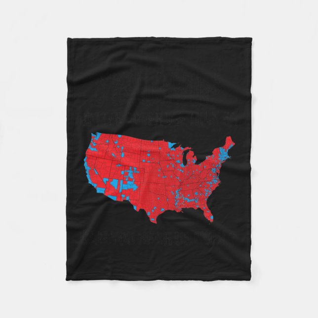 Trump Better Coverage Than 5g Can You Hear Us Now  Fleece Blanket (Front)