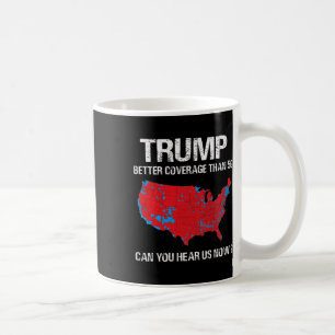 Trump Better Coverage Than 5g Funny Electoral Map  Coffee Mug