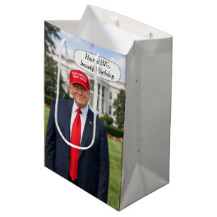 Trump Big Beautiful Birthday Wish Medium Gift Bag