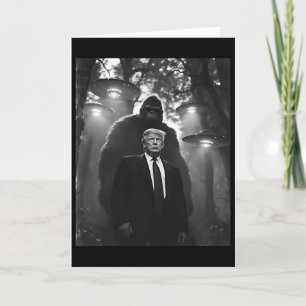 Trump Bigfoot Ufo Alien Encounter Uap Invasion Con Card