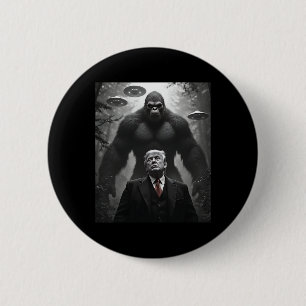 Trump Bigfoot Ufo Alien Encounter Visitation Consp 2 Inch Round Button