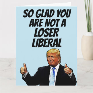 TRUMP BIRTHDAY FUNNY GREETING CARD FOR FRIEND