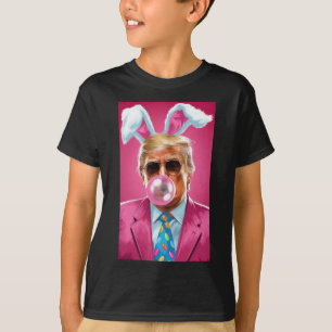 Trump Blowing Bubble Gum Political Republican East T-Shirt
