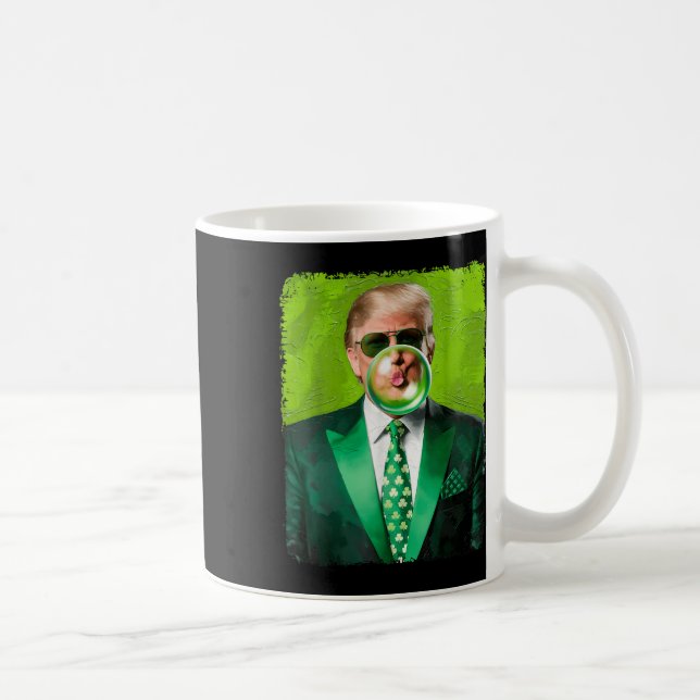 Trump Blowing Bubble Gum Political Republican St Coffee Mug (Right)
