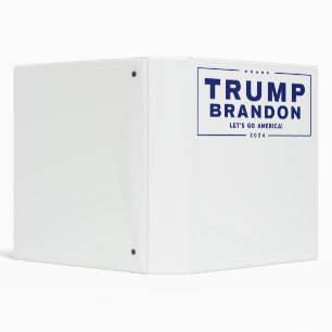 Trump Brandon 2024™ Election 3 Ring Binder