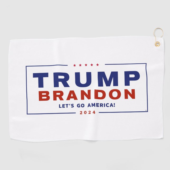 Trump Brandon 2024™ Election Golf Towel (Horizontal)