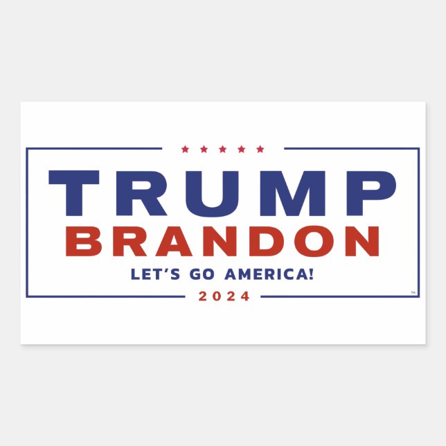 Trump Brandon 2024™ Election Stickers Official (Front)
