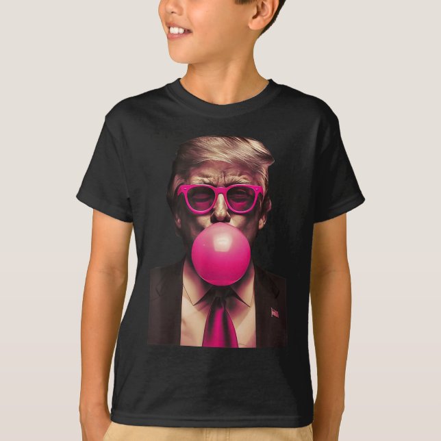 Trump Bubble Gum Funny 1  T-Shirt (Front)