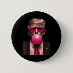 Trump Bubble Gum Funny 2 Inch Round Button