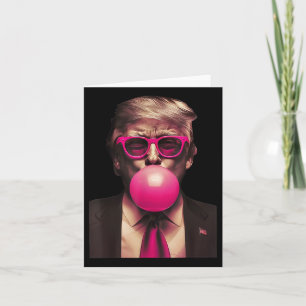 Trump Bubble Gum Funny Card