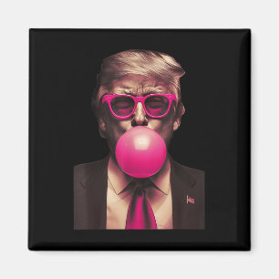 Trump Bubble Gum Funny  Magnet