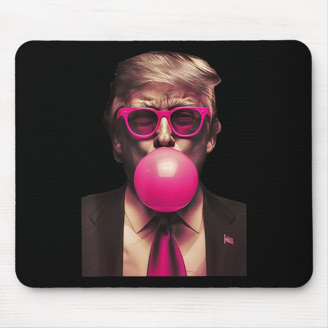 Trump Bubble Gum Funny  Mouse Pad (Front)