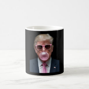 Trump Bubble Gum Pink Funny USA President Coffee Mug