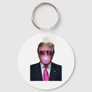 Trump Bubble Gum Pink  Keychain