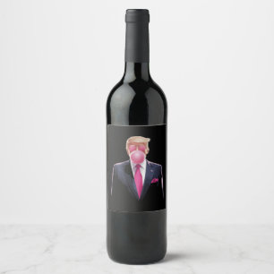 Trump Bubble Gum Wine Label