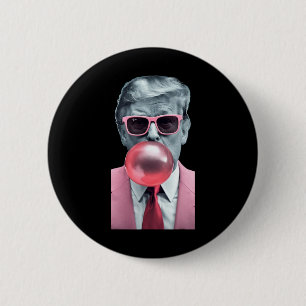 Trump Bubble Gum Yum 2 Inch Round Button