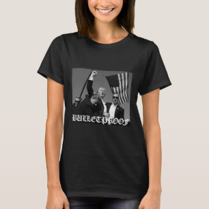 Trump Bulletproof Old English Font  T-Shirt