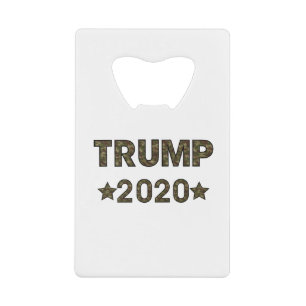 Trump Camouflage Credit Card Bottle Opener