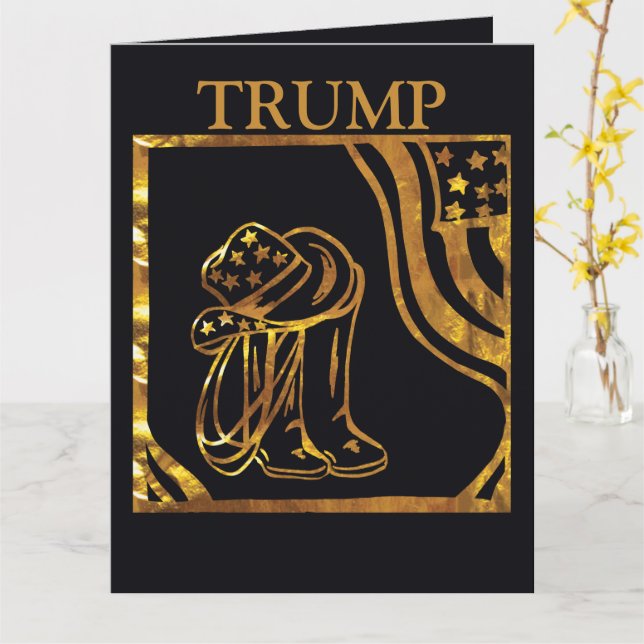 TRUMP  CARD (Yellow Flower)