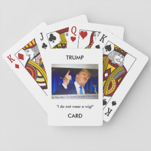 Trump Cards Donald Trump image/quote playing cards
