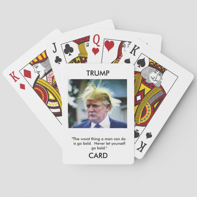 Trump Cards Donald Trump image/quote playing cards (Back)