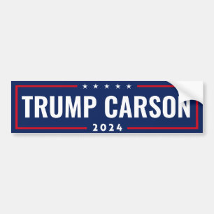 TRUMP CARSON 2024 BUMPER STICKER