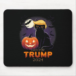 Trump Cat Shirts Black Cat Halloween Costume Cat L Mouse Pad
