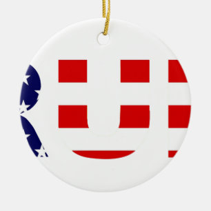 trump ceramic ornament