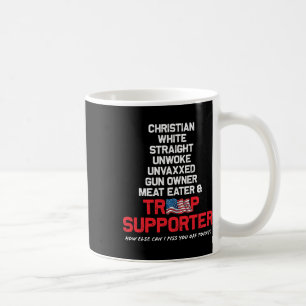Trump Christian White Straight Republican Unvaxxed Coffee Mug