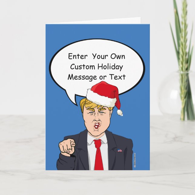 Trump Christmas Card - Customize Your Message -.pn (Front)