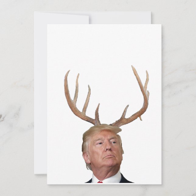 Trump Christmas: Deer Mr. President Holiday Card (Front)