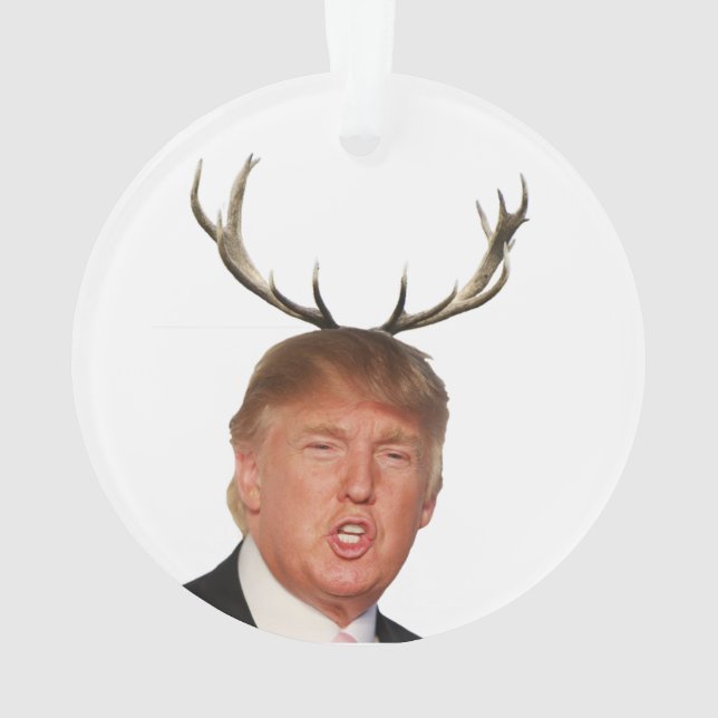 Trump Christmas: Deer Mr. President Ornament (Back)