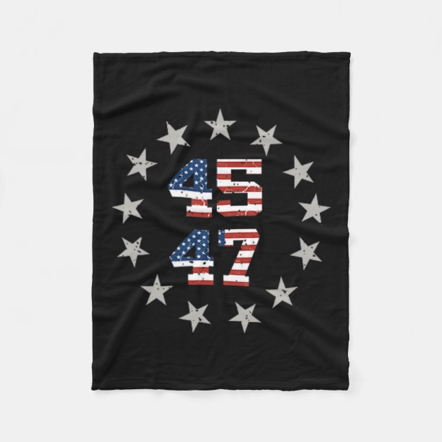 Trump Christmas  Fleece Blanket (Front)