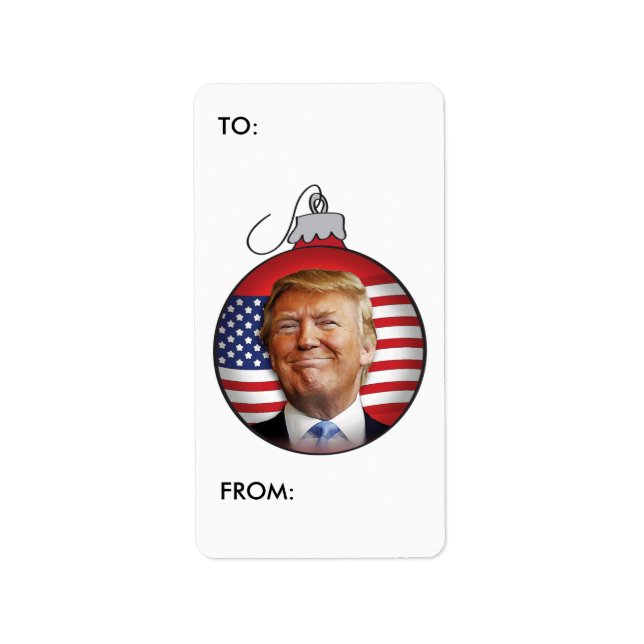 Trump Christmas Gift Tag (Front)