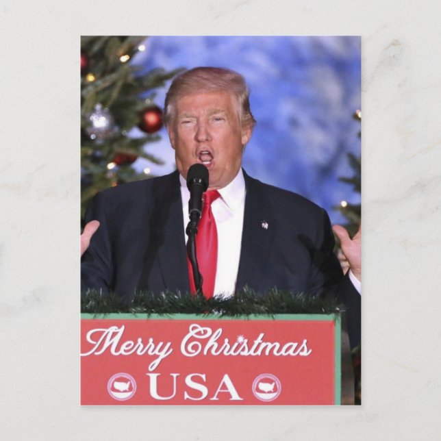 Trump Christmas Holiday Postcard (Front)