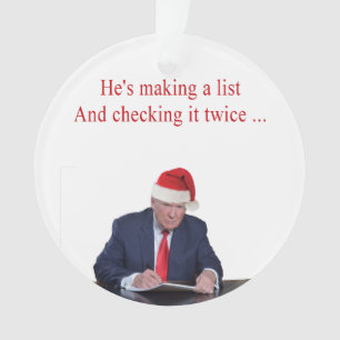Trump Christmas : Il fait une liste
