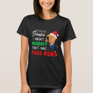Trump Christmas Pyjamas Shirt - Dear Santa T Shirt