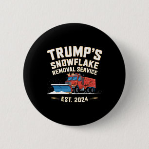 Trump Christmas Snowflake Removal Service 1  2 Inch Round Button