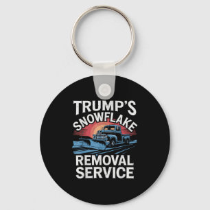 Trump Christmas Snowflake Removal Service Merry Xm Keychain