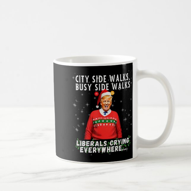 Trump Christmas Song For Liberals 2024  Coffee Mug (Right)