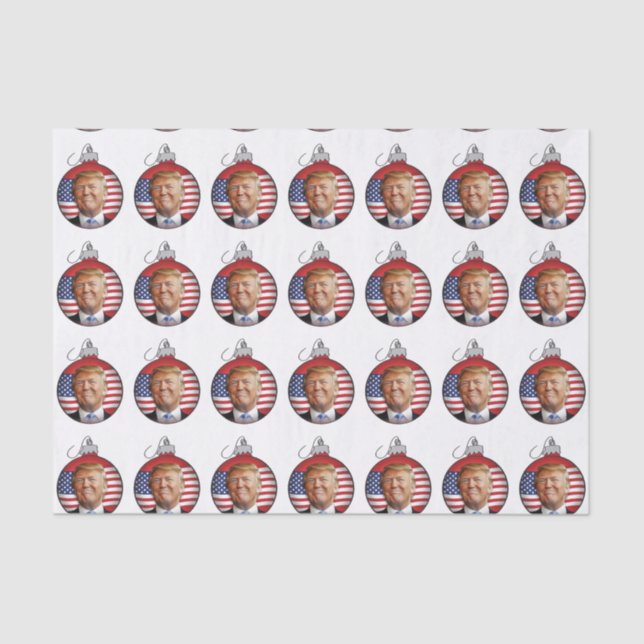 Trump Christmas Tissue Paper (Front)