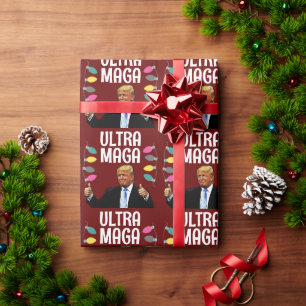 TRUMP CHRISTMAS ULTRA MAGA WRAPPING PAPER
