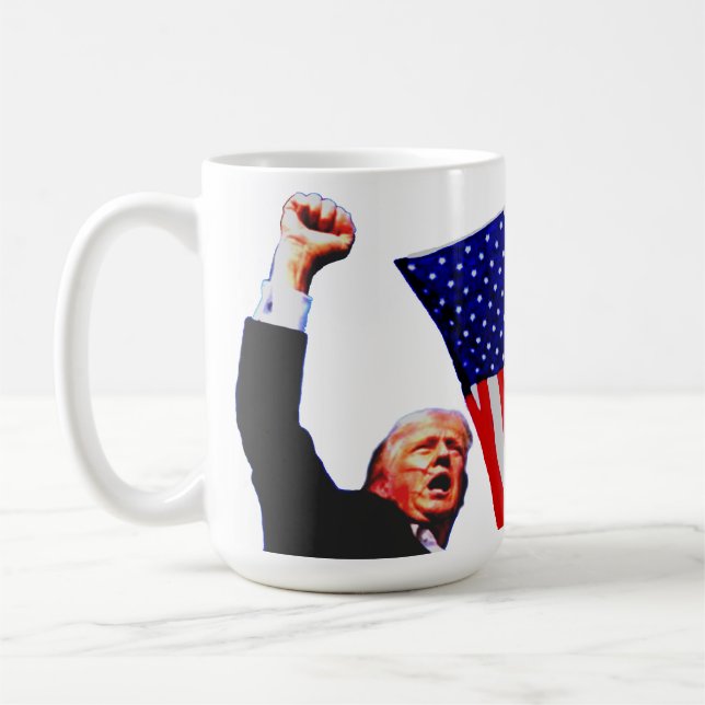 Trump COMBATTRE la tasse de café (Gauche)