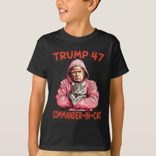Trump Commander In Cat Funny Cat And Trump T-Shirt